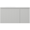 Mexen Rivel badkamerkast 90 cm met wastafel Vela links, 1S, 1D, gegroefd, grijs mat/wit mat - 91A23-09047-3-BBFF62-W23L01