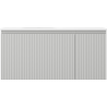 Mexen Rivel meuble de salle de bain 100 cm avec lavabo Vela gauche, 1 tiroir, 1 porte, rainuré, gris mat/blanc mat