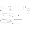 Mexen Rivel meuble de salle de bain 100 cm avec lavabo Vela gauche, 1S, 1D, rainuré, noir mat - 91A23-10047-3-BBFF71-W23L71