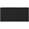 Mexen Rivel Badezimmerschrank 100 cm mit Waschtisch Vela links, 1S, 1D, geriffelt, schwarz matt - 91A23-10047-3-BBFF71-W23L71