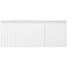 Mexen Rivel Badezimmerschrank 120 cm mit Waschtisch Vela links, 1S, 1D, geriffelt, weiß matt - 91A23-12047-3-BBFF01-W23L01