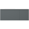 Mexen Rivel badkamerkast 120 cm met wastafel Vela links, 1S, 1D, geribbeld, grafiet mat/wit mat - 91A23-12047-3-BBFF66-W23L01