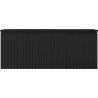 Mexen Rivel 120 cm Badezimmerschrank mit Vela-Waschbecken links, 1S, 1D, geriffelt, schwarz matt - 91A23-12047-3-BBFF71-W23L71