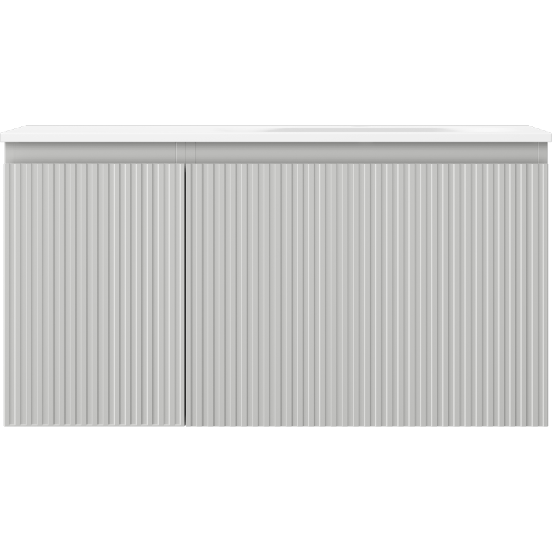 Mexen Rivel Buedzëmmeraschief 90 cm mat Wäsch Vela riets, 1S, 1D, gerillt, gro matte/wäiss matte