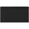 Mexen Rivel Badezimmerschrank 90 cm mit Waschbecken Vela rechts, 1S, 1D, gerillt, schwarz matt - 91A23-09047-3-BBFF71-W23P71