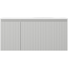 Mexen Rivel badkamerkast 100 cm met wastafel Vela rechts, 1 lade, 1 deur, gefreesd, grijs mat/wit mat