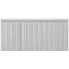 Mexen Rivel szafka łazienkowa 100 cm z umywalką Vela prawą, 1S, 1D, ryflowana, szara mat/biała mat - 91A23-10047-3-BBFF62-W23P01