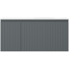 Mexen Rivel vannitoakapp 100 cm valamu Vela parempoolsega, 1S, 1D, sooniline, grafiit/valge matt - 91A23-10047-3-BBFF66-W23P01