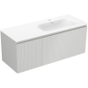 Mexen Rivel vannitoa kapp 120 cm valamu Vela parema, 1S, 1D, sooniline, hall matt/valge matt - 91A23-12047-3-BBFF62-W23P01