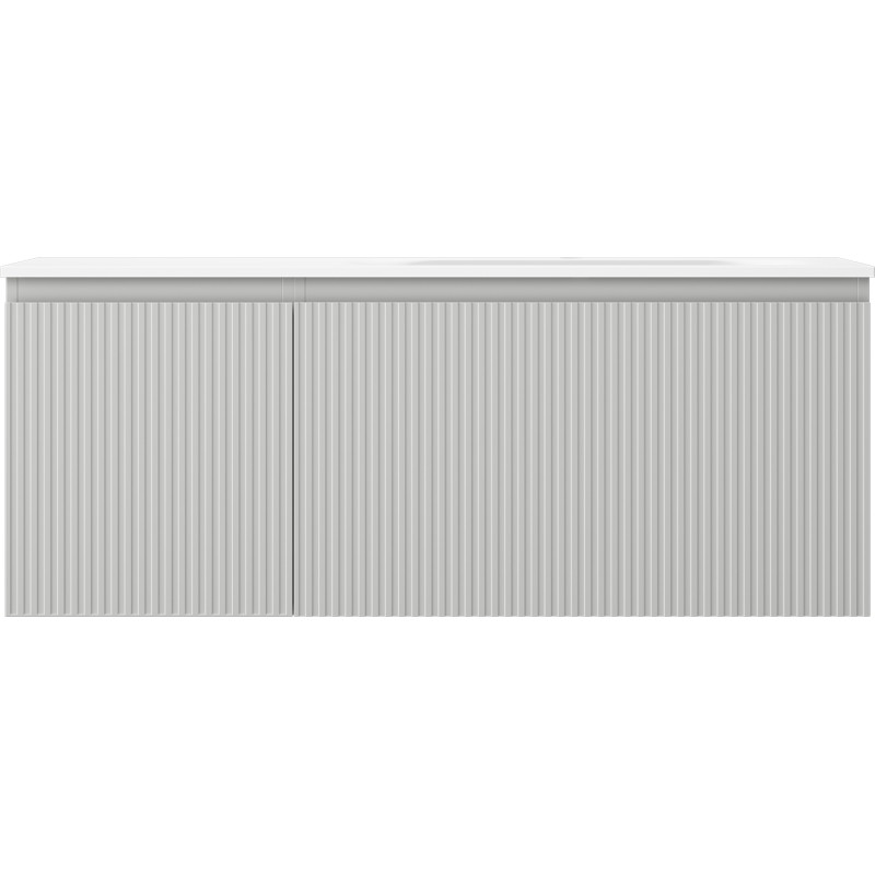 Mexen Rivel vannitoa kapp 120 cm valamu Vela parema, 1S, 1D, sooniline, hall matt/valge matt - 91A23-12047-3-BBFF62-W23P01