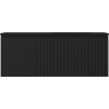 Mexen Rivel Badezimmerschrank 120 cm mit Waschbecken Vela rechts, 1S, 1D, geriffelt, schwarz matt - 91A23-12047-3-BBFF71-W23P71