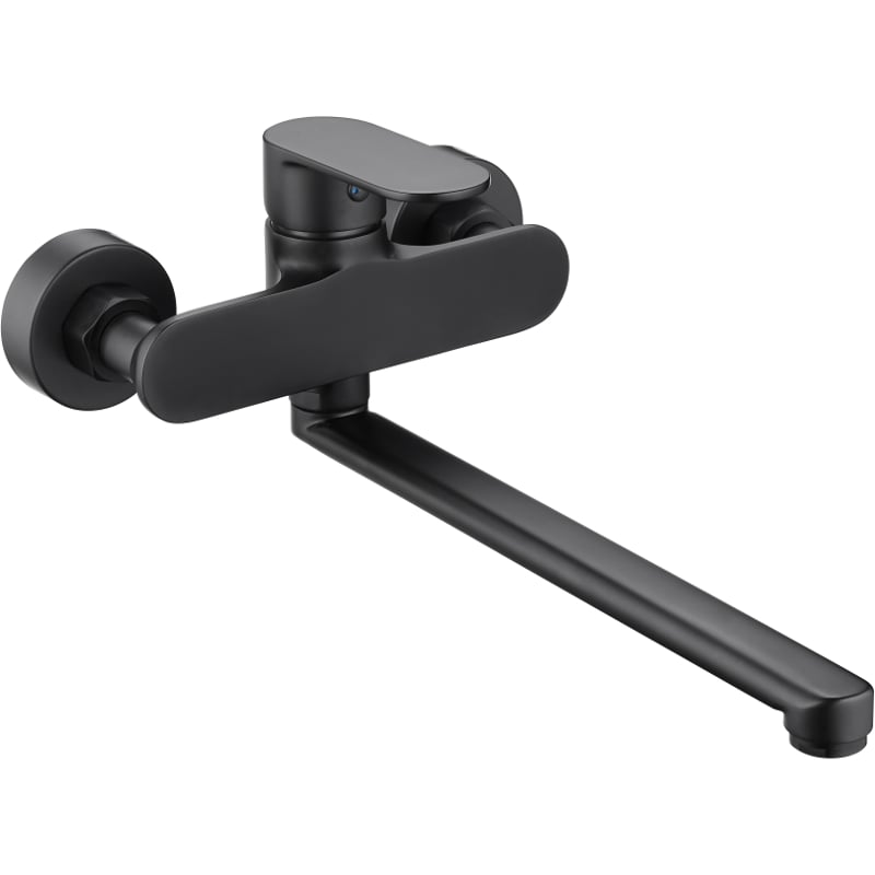 Mexen Milo bathtub faucet long spout, black - 71335-70