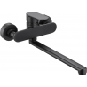 Mexen Milo long spout bath tap, black - 71335-70