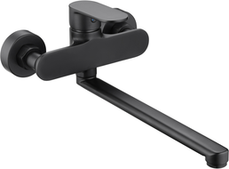 Mexen Milo rubinetto vasca becco lungo, nero - 71335-70