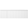 Mexen Rivel badkamerkast 160 cm met wastafel Vela rechts, 1S, 1D, geribbeld, wit mat - 91A23-16047-3-BBFF01-W23P01