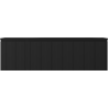 Mexen Rivel Badschrank 160 cm mit Waschtisch Vela rechts, 1S, 1D, geriffelt, schwarz matt - 91A23-16047-3-BBFF71-W23P71