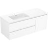 Mexen Orio mobile da bagno 120 cm con lavandino Otis sinistro, 2S, 1D, bianco opaco - 91A13-12047-3-BBFFF01-W18L01