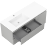 Mexen Orio mobile da bagno 120 cm con lavabo Otis sinistro, 2S, 1D, grigio opaco/bianco opaco - 91A13-12047-3-BBFFF62-W18L01