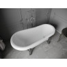 Mexen Retro samostojeća kada 150 x 73 cm, bijela, kromirane noge - 53251507300-00