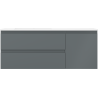 Mexen Orio Badezimmerschrank 120 cm mit linkem Waschbecken Otis, 2S, 1D, grafit matt/weiß matt - 91A13-12047-3-BBFFF66-W18L01