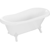 Mexen Retro freistehende Badewanne 150 x 73 cm, weiß, weiße Beine - 53251507300-20