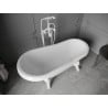 Mexen Retro vann vabal seisev 150 x 73 cm, valge, valged jalad - 53251507300-20