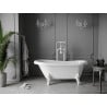 Mexen Retro vann vabal seisev 150 x 73 cm, valge, valged jalad - 53251507300-20