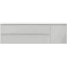 Mexen Orio bathroom cabinet 160 cm with left Otis sink, 2S, 1D, gray matte/white matte - 91A13-16047-3-BBFFF62-W18L01
