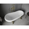 Mexen Retro freestanding bathtub 150 x 73 cm, white, gold legs - 53251507300-50
