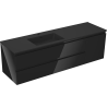 Mexen Orio armario de baño de 160 cm con lavabo Otis izquierdo, 2S, 1D, negro brillo/negro mate - 91A13-16047-3-BBFFF70-W18L71