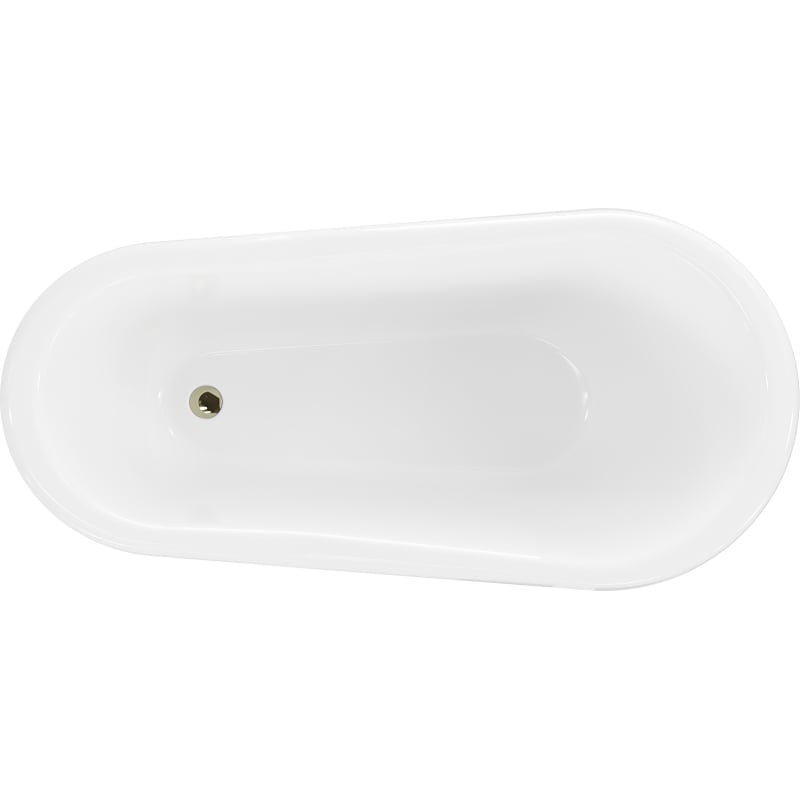 Mexen Retro freestanding bathtub 150 x 73 cm, white, gold legs - 53251507300-50