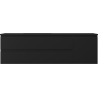 Mexen Orio Badezimmerschrank 160 cm mit Otis-Waschbecken links, 2S, 1D, schwarz matt - 91A13-16047-3-BBFFF71-W18L71