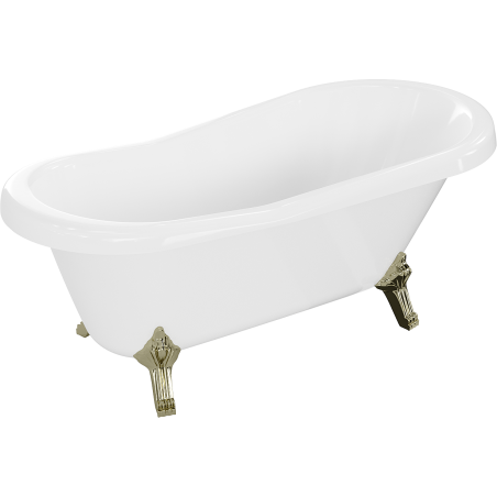 Mexen Retro freestanding bathtub 150 x 73 cm, white, gold legs - 53251507300-50