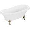 Mexen Retro vrijstaande badkuip 150 x 73 cm, wit, gouden poten - 53251507300-50
