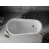 Mexen Retro freistehende Badewanne 150 x 73 cm, weiß, schwarze Beine - 53251507300-70