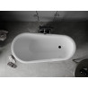 Mexen Retro samostojeća kada 150 x 73 cm, bijela, crne noge - 53251507300-70