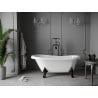 Mexen Retro freistehende Badewanne 150 x 73 cm, weiß, schwarze Beine - 53251507300-70