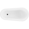 Mexen Retro banheira independente 150 x 73 cm, branca, pernas pretas - 53251507300-70