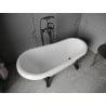 Mexen Retro freistehende Badewanne 150 x 73 cm, weiß, schwarze Beine - 53251507300-70