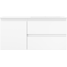 Mexen Orio mueble de baño de 100 cm con lavabo Otis derecho, 2 cajones, 1 puerta, blanco mate - 91A13-10047-3-BBFFF01-W18P01