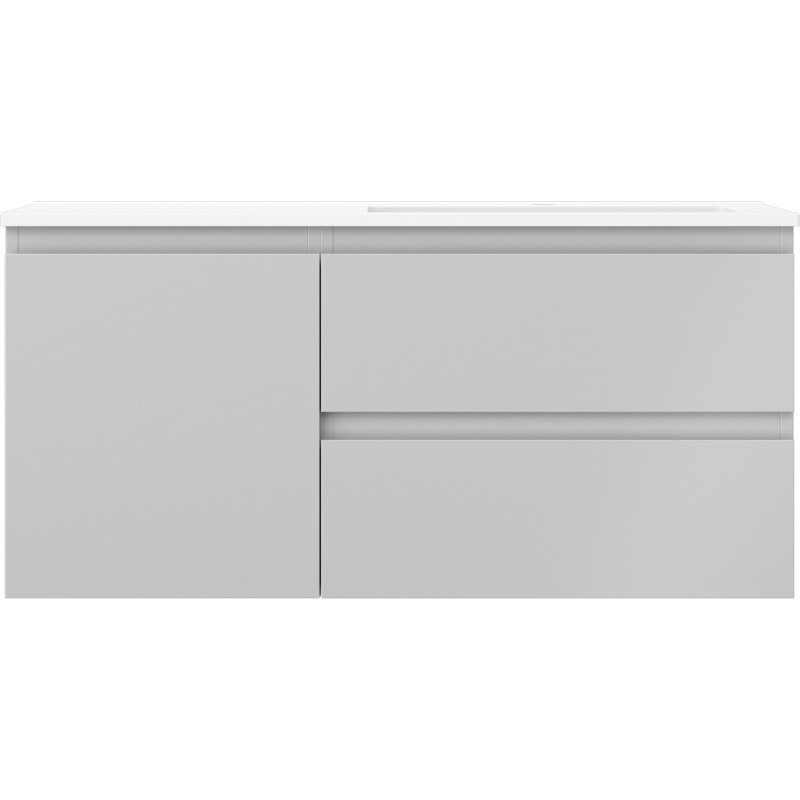 Mexen Orio mobile bagno 100 cm con lavabo Otis destro, 2S, 1D, grigio opaco/bianco opaco - 91A13-10047-3-BBFFF62-W18P01