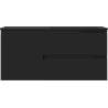 Mexen Orio meuble de salle de bain 100 cm avec lavabo Otis droit, 2S, 1D, noir mat - 91A13-10047-3-BBFFF71-W18P71