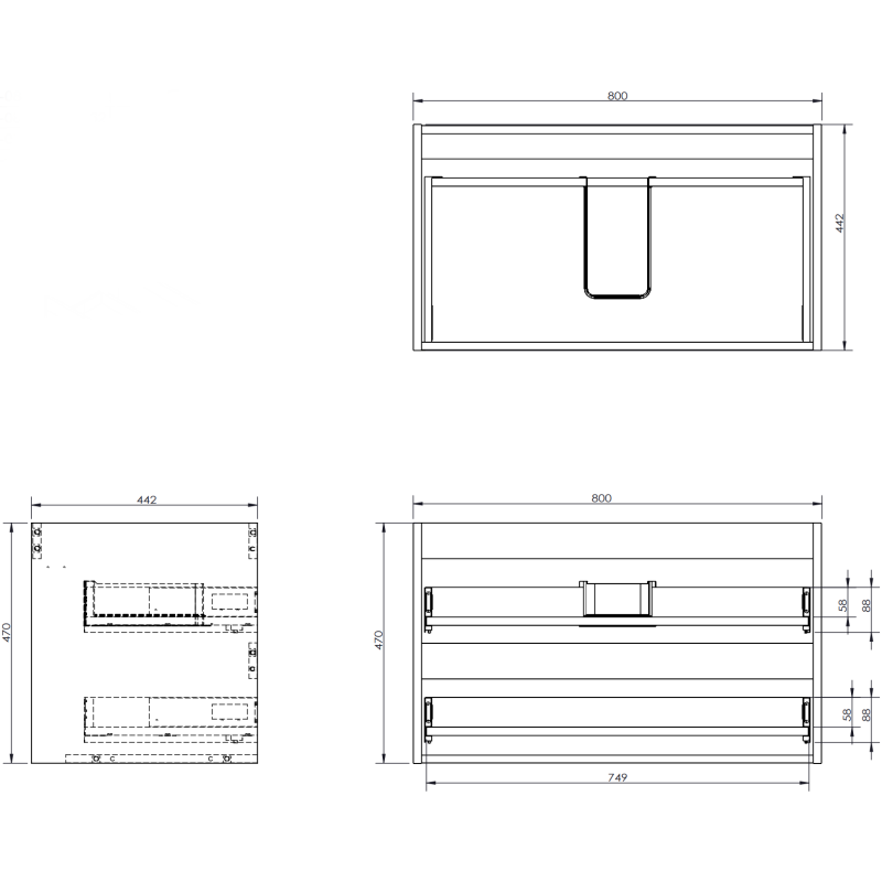 Mexen Orio mobile bagno 120 cm con lavabo Otis destro, 2S, 1D, bianco lucido - 91A13-12047-3-BBFFF00-W18P00