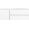 Mexen Orio bathroom cabinet 120 cm with Otis right sink, 2S, 1D, white matte - 91A13-12047-3-BBFFF01-W18P01