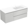 Mexen Orio 120 cm bathroom cabinet with right sink Otis, 2S, 1D, gray matte/white matte - 91A13-12047-3-BBFFF62-W18P01