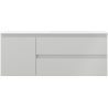 Mexen Orio Badezimmerschrank 120 cm mit Waschbecken Otis rechts, 2S, 1D, grau matt/weiß matt - 91A13-12047-3-BBFFF62-W18P01