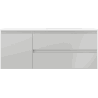 Mexen Orio bathroom cabinet 120 cm with right Otis washbasin, 2S, 1D, gray matte/white matte - 91A13-12047-3-BBFFF62-W18P01