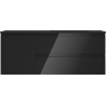 Mexen Orio 120 cm Bathroom Cabinet with Otis Right Sink, 2S, 1D, Black Gloss/Black Matte - 91A13-12047-3-BBFFF70-W18P71