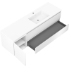 Mexen Orio meuble de salle de bain 160 cm avec lavabo Otis droit, 2S, 1D, blanc mat - 91A13-16047-3-BBFFF01-W18P01