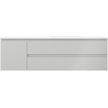 Mexen Orio armoire de salle de bain 160 cm avec lavabo Otis à droite, 2S, 1D, gris mat/blanc mat - 91A13-16047-3-BBFFF62-W18P01